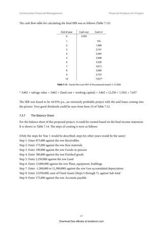 = $100,000
Although the total amount of annual installment for Repayment Method 1 ($115,000) is less than that
for Repayment Method 2 ($117,500), it would be wrong to say that Method 1 is a better alternative
merely because of its lower value of total amount of annual installments. It is wrong to say so because
the present values of the two methods are the same.
Now let us look at another method – Repayment Method 3.
Download free eBooks at bookboon.com
Click on the ad to read more
Click on the ad to read more
Click on the ad to read more
Click on the ad to read more
Click on the ad to read more
Click on the ad to read more
Click on the ad to read more
Click on the ad to read more
Click on the ad to read more
Click on the ad to read more
Click on the ad to read more
Click on the ad to read more
Click on the ad to read more
Click on the ad to read more
Click on the ad to read more
Click on the ad to read more
Get Help Now
Go to www.helpmyassignment.co.uk for more info
Need help with your
dissertation?
Get in-depth feedback  advice from experts in your
topic area. Find out what you can do to improve
the quality of your dissertation!
 