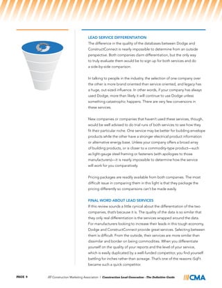 Construction Lead Generation - The Definitive Guide | PDF