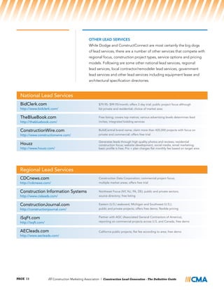 Construction Lead Generation - The Definitive Guide | PDF
