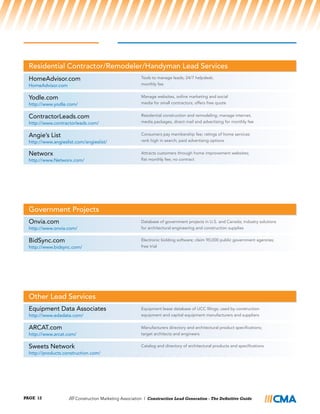 Construction Lead Generation - The Definitive Guide | PDF