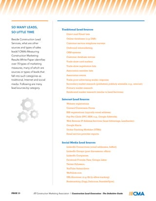 Construction Lead Generation - The Definitive Guide | PDF