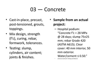 Comprehensive Guide to Construction Specifications and MasterFormat ...