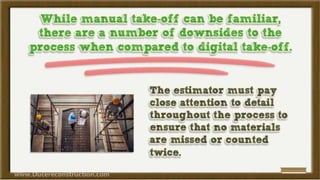 Construction takeoff-methods