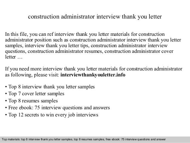 Construction administrator Construction administrator