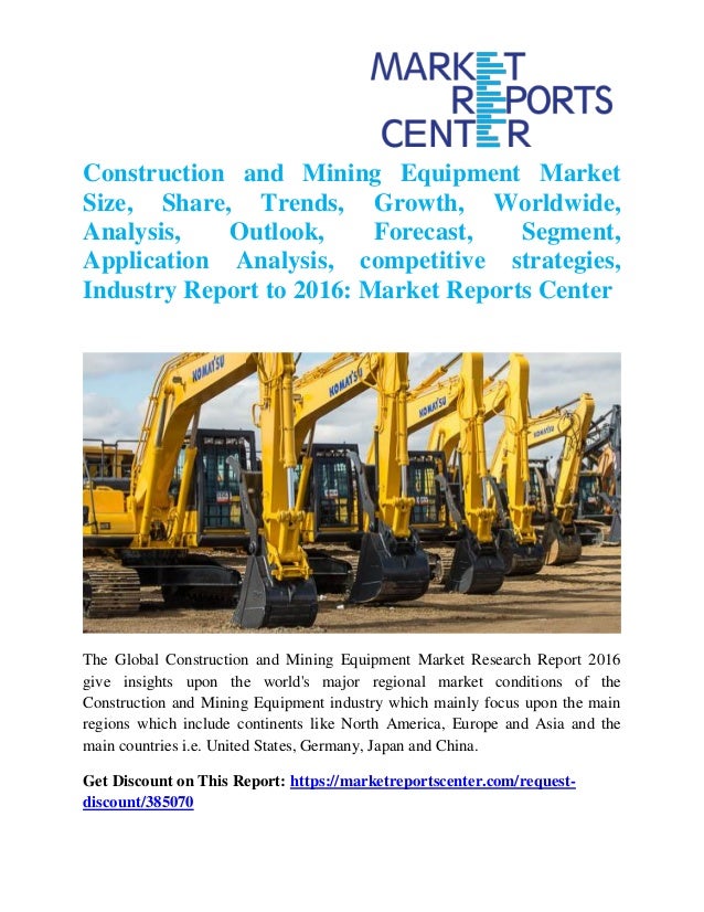 Construction Mining Equipment Industry Group ...