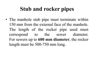 225 Rocker Pipe Construction and testing of sewer line | PPTX