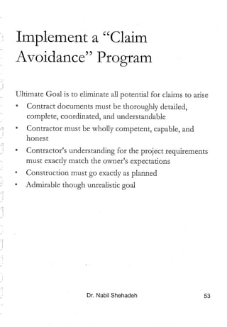 Construction claims