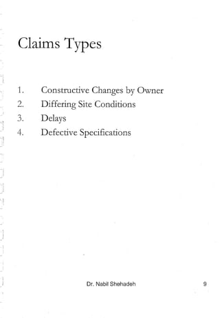 Construction claims