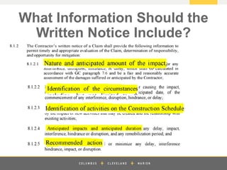 z
What Information Should the
Written Notice Include?
 