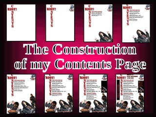 The Construction of my Contents Page 