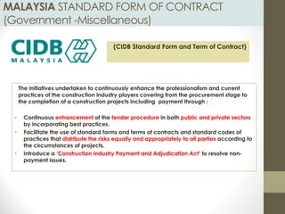 Construction Contract in Malaysia | PDF