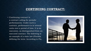 Contract Continuity Construction contract | PPTX