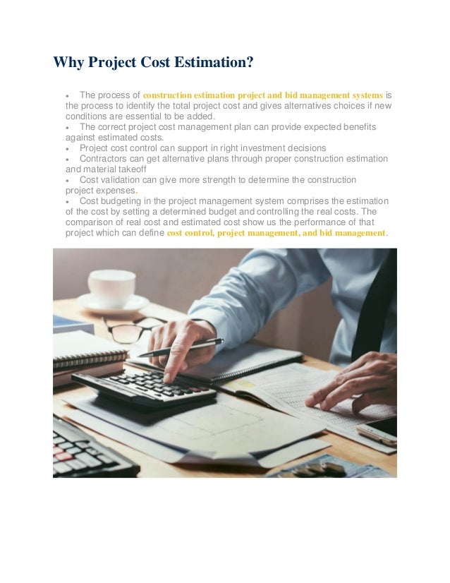 Construction cost estimation importance in project and bid management