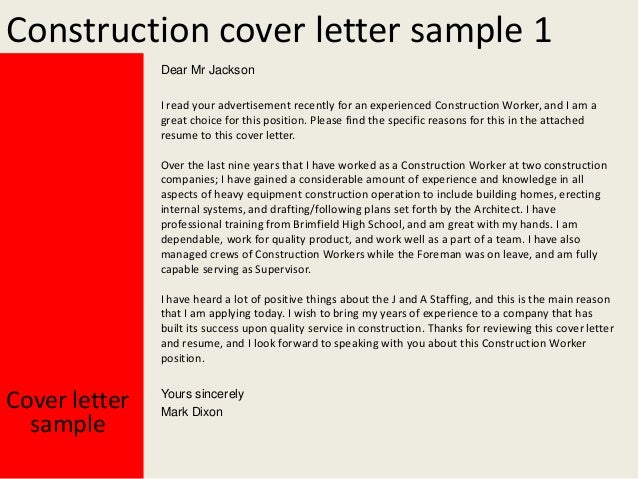 construction proposal letter