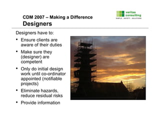 Construction Design And Management Regulations (Cdm2007) Presentation | PDF
