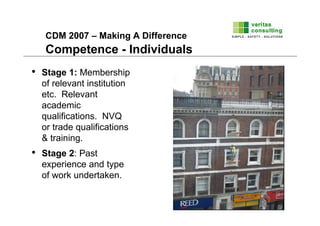 Construction Design And Management Regulations (Cdm2007) Presentation | PDF