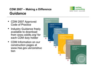 Construction Design And Management Regulations (Cdm2007) Presentation | PDF