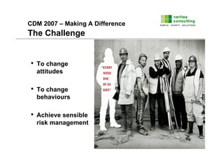 Construction Design And Management Regulations (Cdm2007) Presentation | PDF