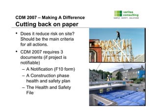 Construction Design And Management Regulations (Cdm2007) Presentation | PDF