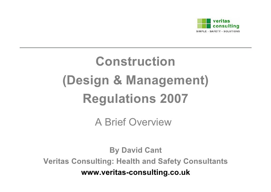 Design Management Regulations | construction design and management regulations cdm2007 Design Management Regulations | construction design and management regulations cdm2007