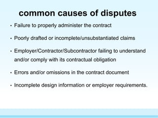 Construction disputes | PPTX