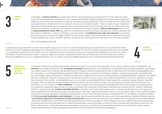 3
Confort
visuel
Confort
acoustique
Produits de
construction :
critères
sanitaires
£ Privilégier la lumière naturelle à la lumière artificielle (cf. techniques des puits de lumière fiche n°7). Elle influence en effet
le bien-être psychologique des occupants d’un local. Les baies vitrées offrent le double avantage d’une communication visuelle vers
l’extérieur et d’une vue au loin nécessaire au repos de l’œil après une vision rapprochée. £ Pour l’éclairage artificiel, plutôt choisir
des lampes à basse consommation (voir les ampoules ayant reçues l’Eco-label européen : www.eco-label.com), par exemple des
diodes électroluminescentes pour les ampoules, qui ne contiennent pas de mercure et consomment très peu d’électricité ou des
lampes fluo-compactes, au détriment des lampes à incandescence classiques. Éviter les effets stroboscopiques (néons, etc.).
£ L’Indice de Rendu de Couleur (IRC), qui détermine la capacité d’une source lumineuse à reproduire les couleurs naturelles, doit
être supérieur à 80 (valeur maximum de 100 pour un très bon rendu). £ La température de couleur des ampoules recommandée
pour les bureaux est comprise entre 3000 et 6000 K. Pour les locaux aveugles, il est indispensable d’utiliser des teintes de couleur
froide (température de couleur  5000 K), appelées “lumière du jour” parce qu’elles sont favorables au bien-être des occupants.
Photo : Genzyme (Massachusetts, USA).
4
Le confort acoustique a des effets sur notre confort auditif mais aussi sur le stress, le sommeil, les performances psychomotrices, et la communication. Étant
donné qu’il n’y a pas d’adaptation physiologique de l’organisme au bruit, le choix de l’emplacement (cf. fiche 9) et l’isolation phonique du bâtiment sont essentiels.
£ La végétalisation extensive (sur les toitures, murs, etc.) absorbe le son et a une influence positive sur le climat intérieur du bâtiment en améliorant le confort
thermique et l’humidification de l’air ambiant. Le gain par rapport à une toiture traditionnelle est estimé par le CSTB à environ 15 à 20 dB selon que le substrat
de la toiture végétalisée est sec ou a capacité maximale en eau. Par ailleurs, une toiture végétalisée peut accro tre l’isolation acoustique aux bruits aériens.
£ Privilégiez l’utilisation de produits naturels (bois intérieur non traité, cires ou huiles dures naturelles, vernis, colles et peintures à l’eau.) Actuellement, des
peintures à très faibles émissions de COV, les alkydes en émulsion, disponibles pour les professionnels mais également dans la grande distribution, garantissent
une meilleure qualité de l’air intérieur des bâtiments neufs ou rénovés et sont moins polluantes car elles utilisent près de 74% de matières biodégradables dans
leur composition. £ Les Composés Organiques Volatiles (COV) entrent dans la composition de nombreux matériaux - panneaux de particules, bois agglomérés
ou contre-plaqués, textiles utilisés pour le mobilier ou la décoration, revêtements de murs et de sols synthétiques ou préfabriqués (dalles, moquettes, faux-plafond,
planchers, linoléums), éléments d’isolation comme les mousses, peintures, lasures, vernis, colles, produits de préservation du bois, en particulier au niveau
des charpentes et des meubles. Le formaldéhyde quant à lui est présent en grande quantité dans les bois agglomérés, certaines mousses isolantes, moquettes
et textiles, colles. Les émissions peuvent perdurer pendant des jours ou des mois, voire des années. Tous les matériaux de construction doivent donner une
information sur leurs émissions de COV et aldéhydes. Sur le plan européen, une norme énonce la méthodologie de mesure des émissions de COV des produits
et un référentiel propose des valeurs limites. En France, les produits sont classés par le CSTB selon l’importance des émissions de COV : produit C, faiblement
émissif, C- produit émissif, C+ , produit à très faible émission. £ La même classification a été proposée pour la résistance des produits aux micro-organismes
dont la prolifération est favorisée par la chaleur et la présence de “nourriture” organique (poussières, aliments, cellulose du bois, papier, carton, plaques de plâtre,
joints en silicone, textiles, peintures et isolants).Un produit classé F ou B est inerte face aux moisissures et aux bactéries. (F-, B- correspond à un produit vulnérable
et F+, B+ à un produit fongistatique, bactériostatique). £ Ensuite, selon la nature des produits de construction, d’autres paramètres complètent l’évaluation sanitaire
: les émissions radioactives, les émissions de fibres et de particules. Seuls les matériaux issus de l’écorce terrestre sont concernés par la mesure des émissions
radioactives. Actuellement, la radioactivité des matériaux utilisés pose rarement de problème. Seule l’intégration de certains déchets industriels minéraux dans
les produits de construction peut augmenter la radioactivité des produits issus du recyclage. Les matériaux fibreux peuvent libérer des fibres en particulier lors
de leur mise en œuvre. La taille des fibres, leur biopersistance, les liants et les additifs sont les paramètres importants pour conna tre leur impact sanitaire.
Les faux plafonds à base de fibres, par exemple, peuvent être sources de fibres en fonction de leur dégradation.
5
 