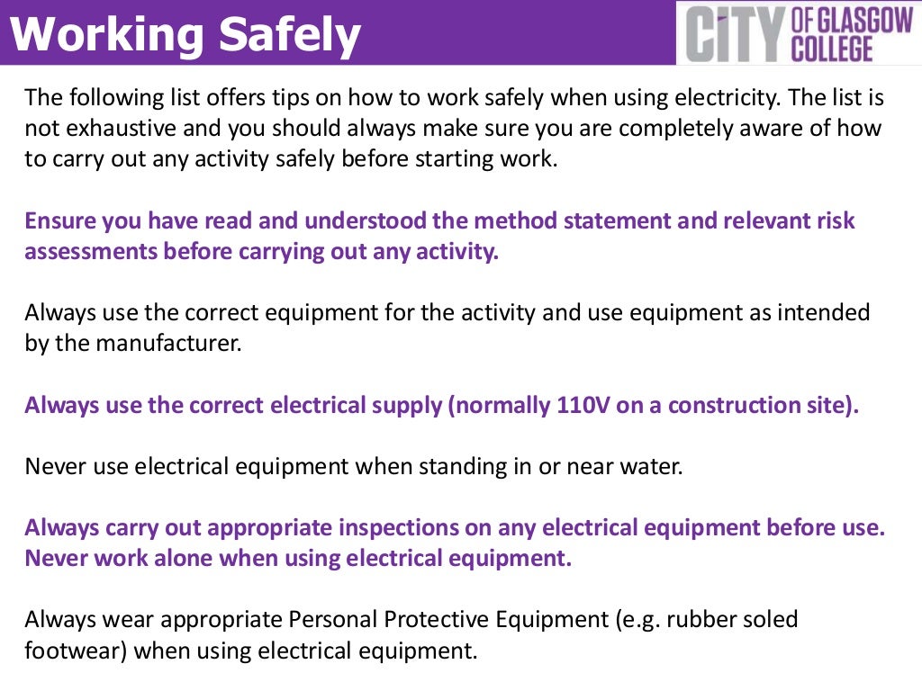 Construction Electrical Safety