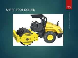 SHEEP FOOT ROLLER
CONSTRUCTION
EQUIPMENT
35
 
