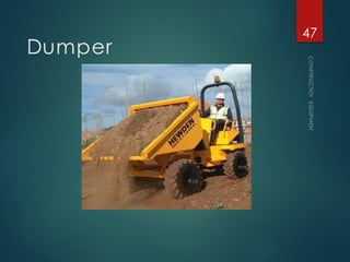 Dumper
CONSTRUCTION
EQUIPMENT
47
 