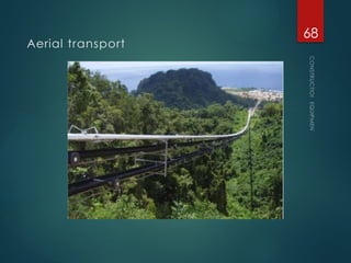 Aerial transport
CONSTRUCTION
EQUIPMENT
68
 