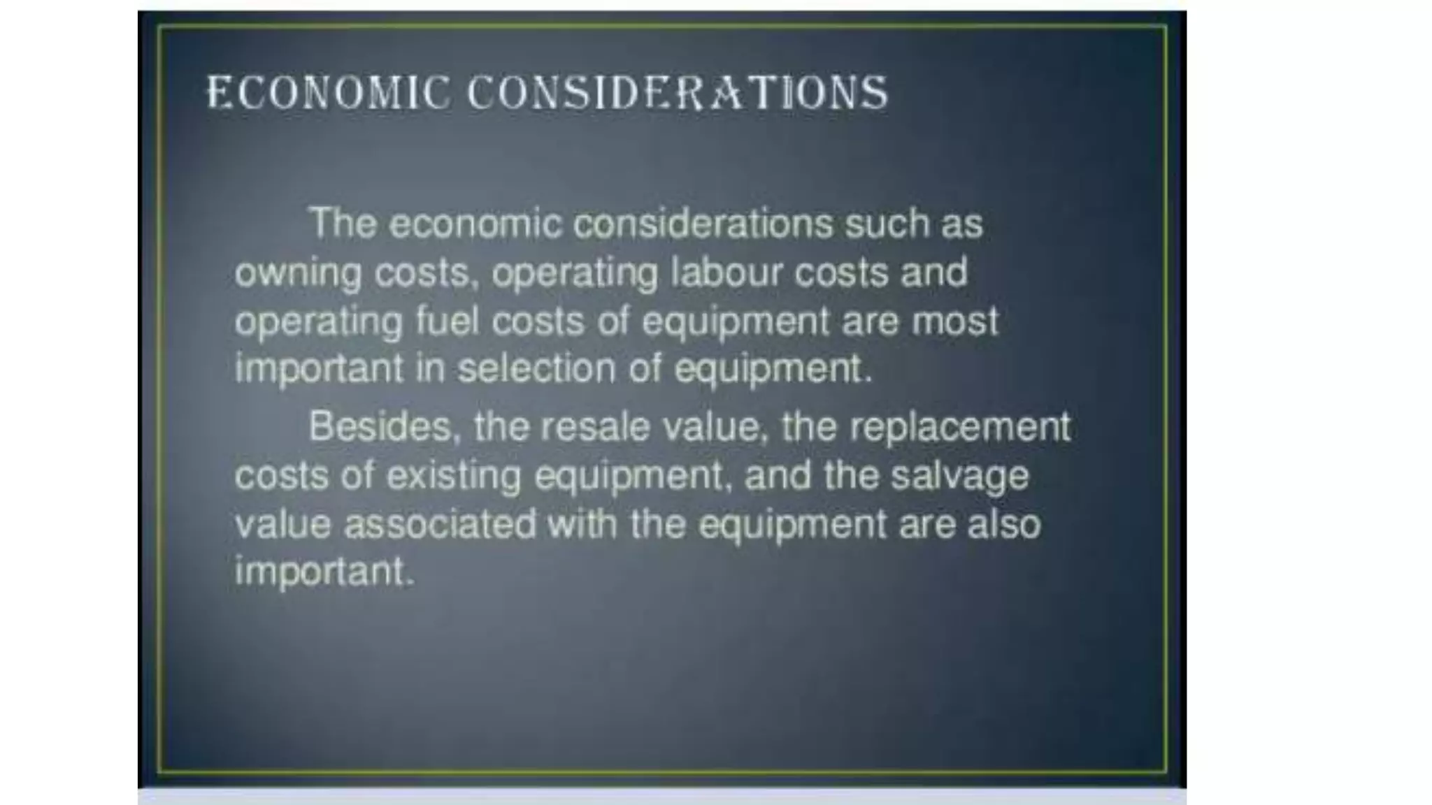 Construction equipment- classification, factors affecting its selection.pptx