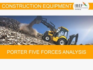 PORTER FIVE FORCES ANALYSIS
CONSTRUCTION EQUIPMENT
 