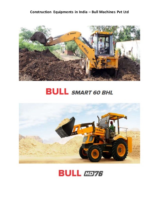 Construction Equipments in India