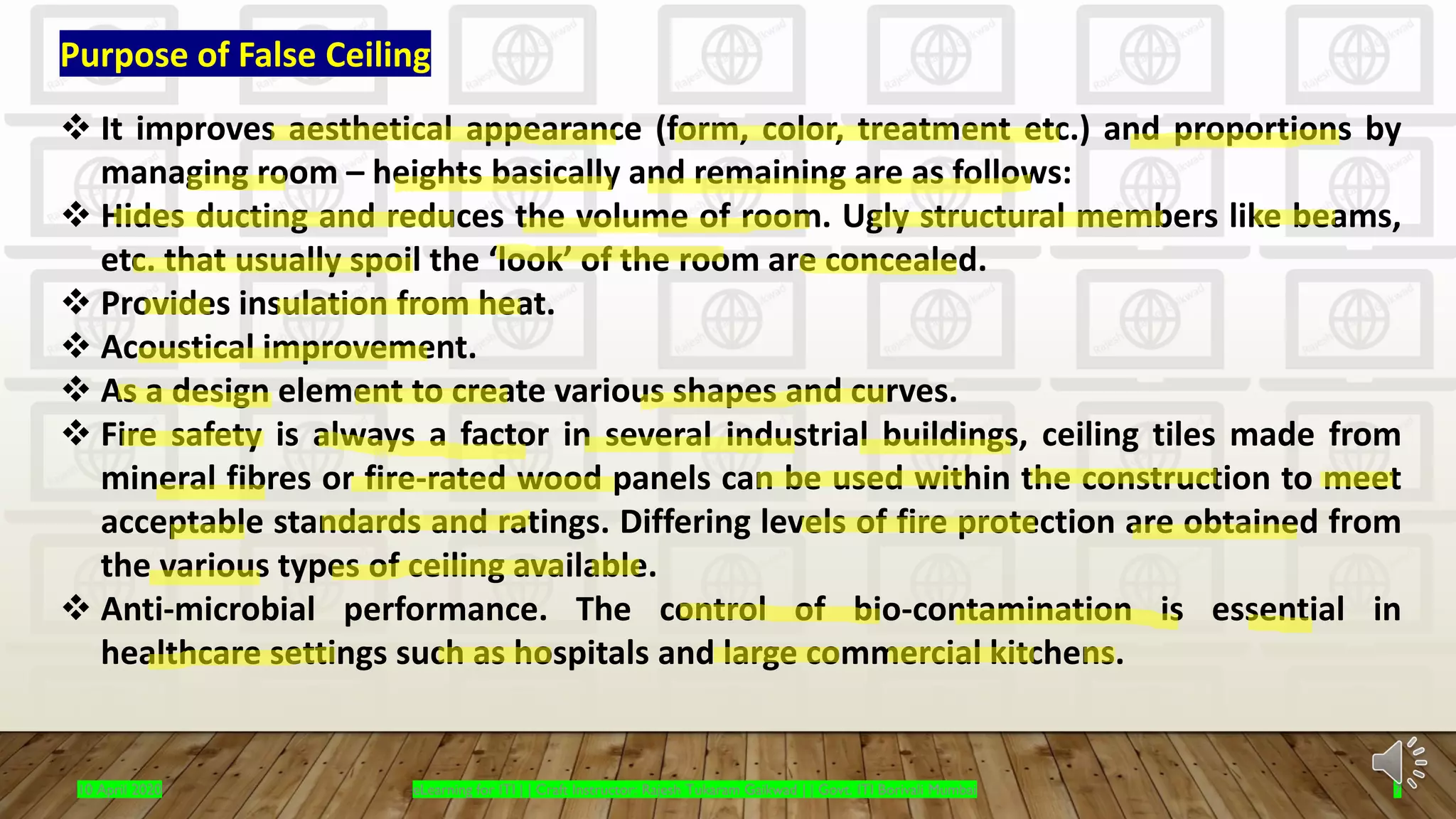 Construction false ceiling | PDF