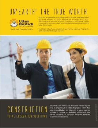 Construction total excavation solutions - Uttam Blastech