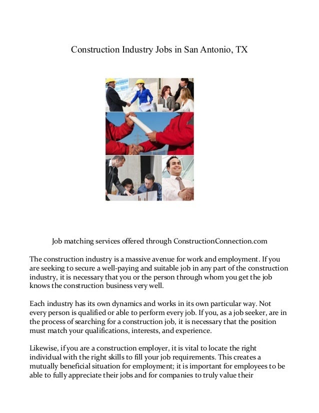 Construction Industry Jobs