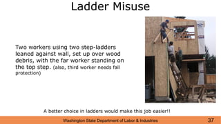 Ladder Misusing Construction Ladder Safety version 01 - RPM.ppt