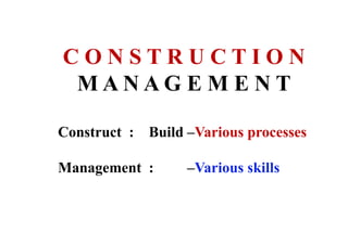 Construction management | PDF