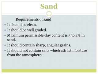 Sand Pdf Construction material | PDF