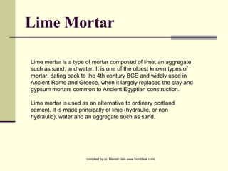 Construction material lime | PPT