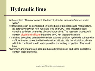 Construction material lime | PPT
