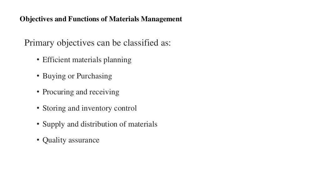 Construction Material Management