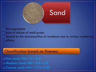 Sand Pdf Construction materials | PPTX