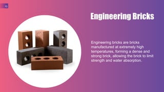 BRICKS - Construction materials and testing | PPTX