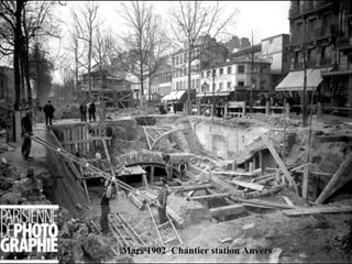 Mars 1902  Chantier station Anvers 