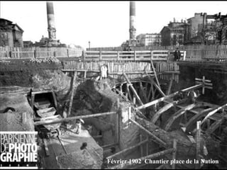 Février 1902  Chantier place de la Nation 