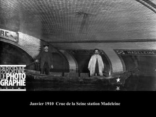Janvier 1910  Crue de la Seine station Madeleine 