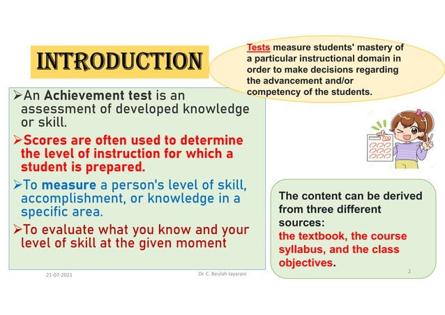 Construction Of An Achievement Test PPT construction-of-an-achievement-test-ppt