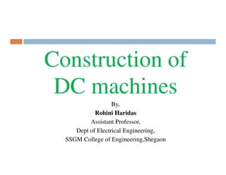 Construction of dc machines | PDF