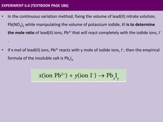 Construction of Ionic Equations through the Continuous Variation Method ...